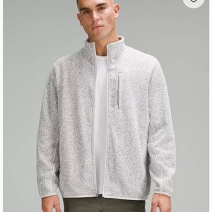 Lululemon Sojourn Fleece-Lined Knit Jacket (Gray Full-Zip Jacket) men’s Large